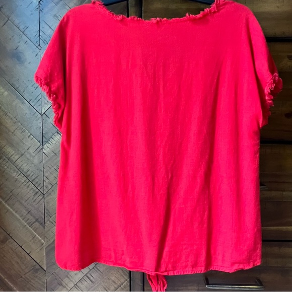 Bright Red Umgee Top - Picture 3 of 3